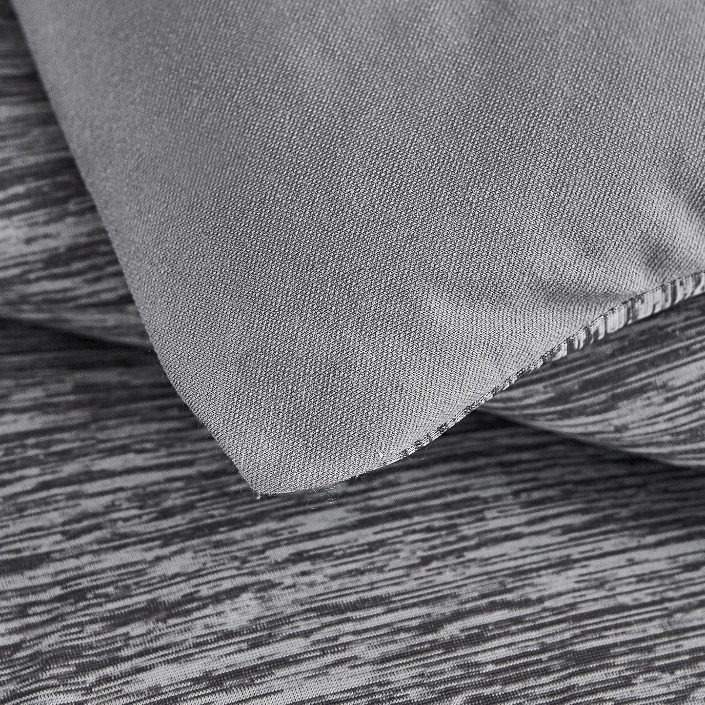 Grey King Comforter Set, 3 Pieces Reversible Cooling & Breathable, Alternative Bedding Comforter Set (106"X90")