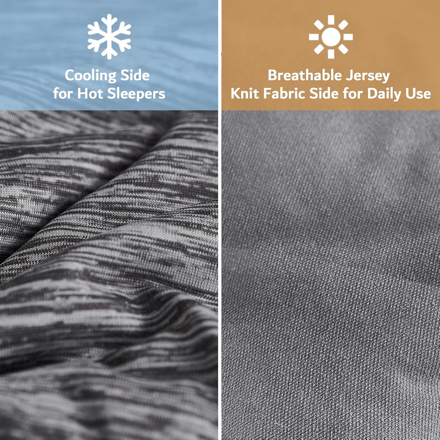 Grey King Comforter Set, 3 Pieces Reversible Cooling & Breathable, Alternative Bedding Comforter Set (106"X90")