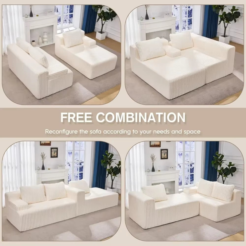 Foam Sectional Couches for Living Room, Customized
