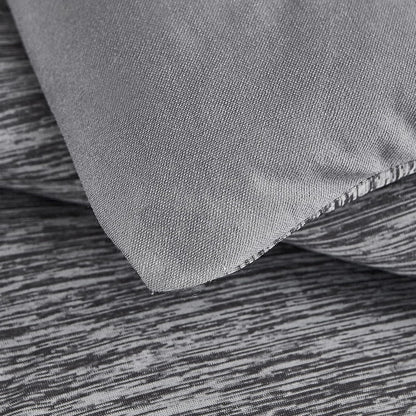 Grey King Comforter Set, 3 Pieces Reversible Cooling & Breathable, Alternative Bedding Comforter Set (106"X90")