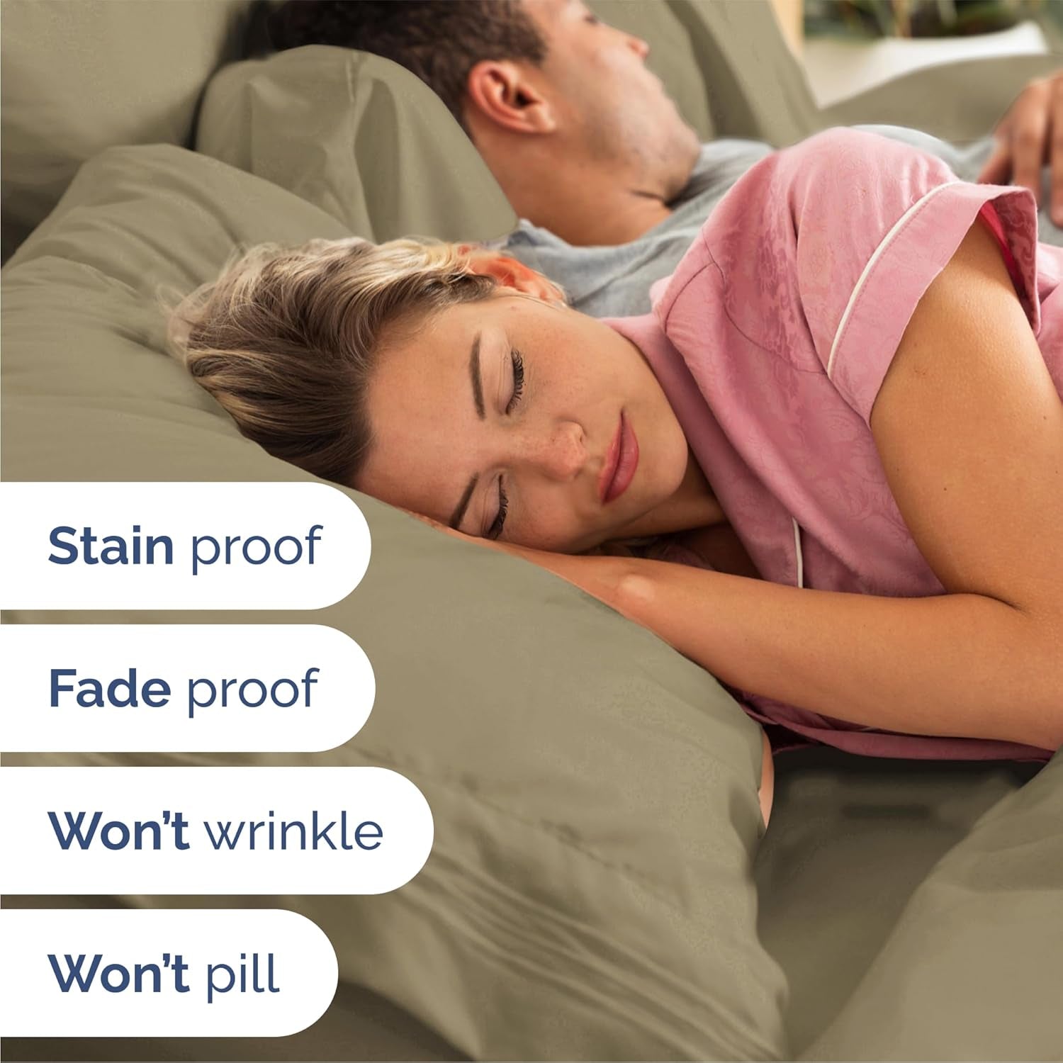 Queen Size 4 Piece Sheet Set - Comfy Breathable & Cooling Bed Sheets Set - Hotel Luxury Bedding.