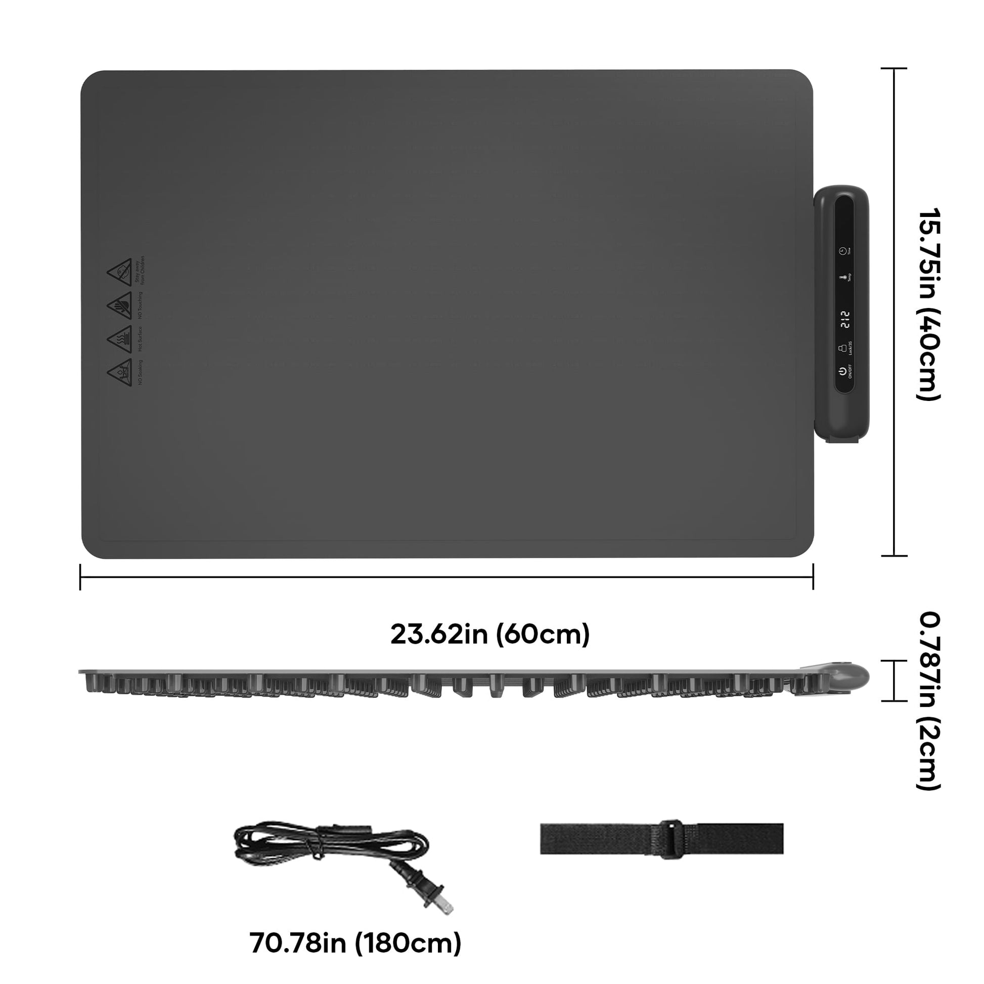 Warming Mat for Food, Electric Warming Tray with 6 Temp Settings & 6-Hour Timer, Auto Shut-Off, Full Surface Heating, Portable, Rollable Food Warmer for Home, Parties Buffets Daily Use, Gray