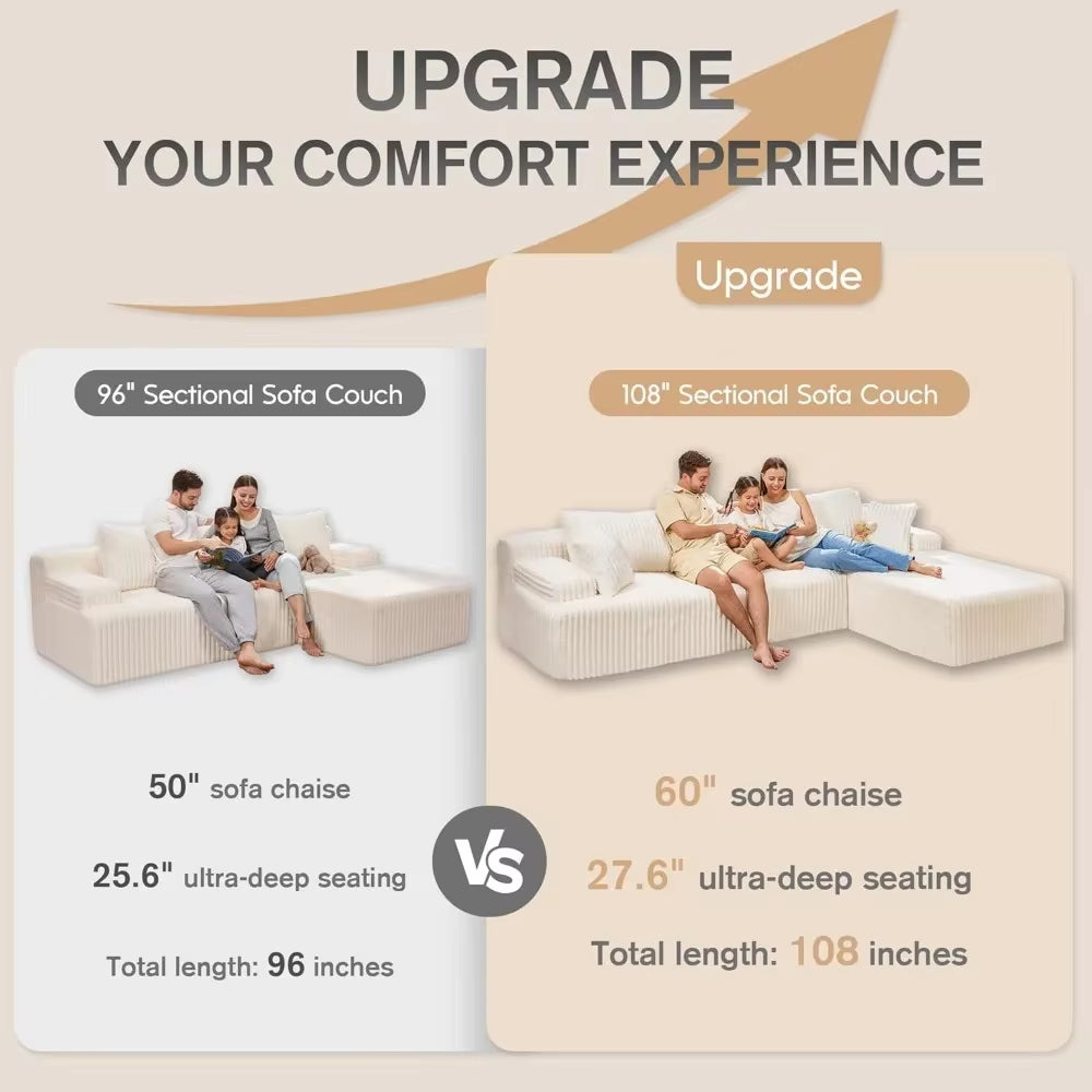 Foam Sectional Couches for Living Room, Customized